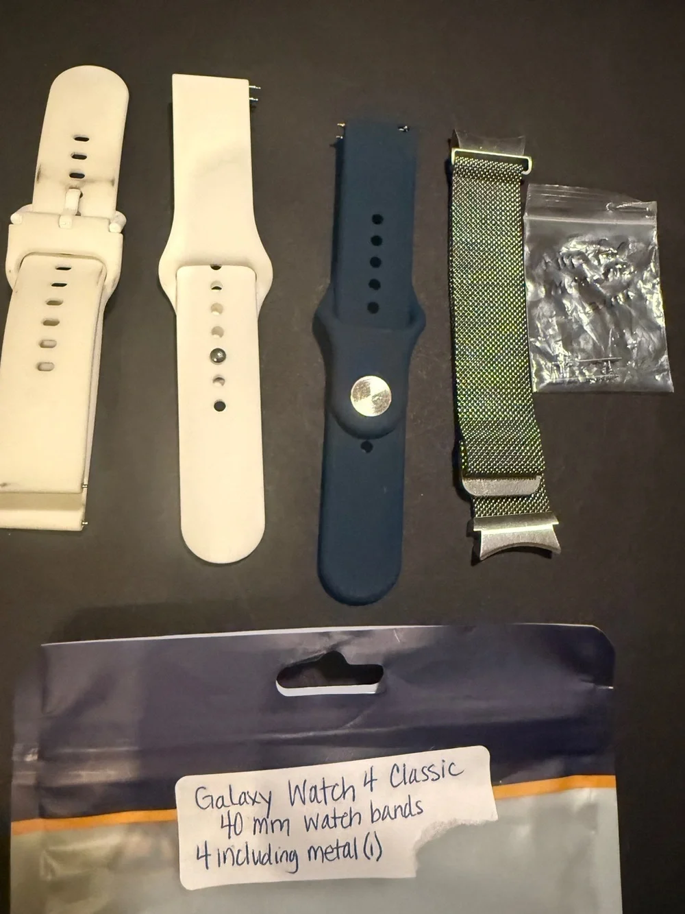 Samsung Black Smartwatch Galaxy Watch4 Classic w/ watchbands screen covers
